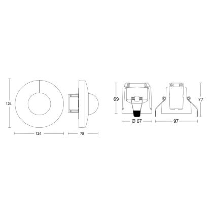 Steinel 079697 - Senzor pohybu IS 345 COM1 230V bílá