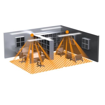 Steinel 082260 - Prezenční hlásič IR QUATTRO SLIM XS-E KNX-3 černá