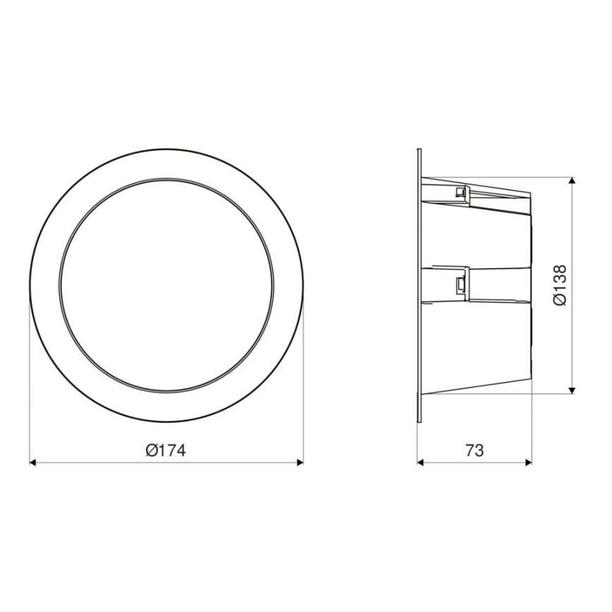 Steinel 084998 - LED Stmívatelné venkovní podhledové svítidlo se senzorem RS PRO DL 150 SC LED/10,8W/230V 3000/4000/5700K IP54