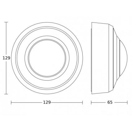 Steinel 088149 - Venkovní senzor pohybu s prezenčním čidlem PD-8 ECO DALI-2 360° IP54 černá