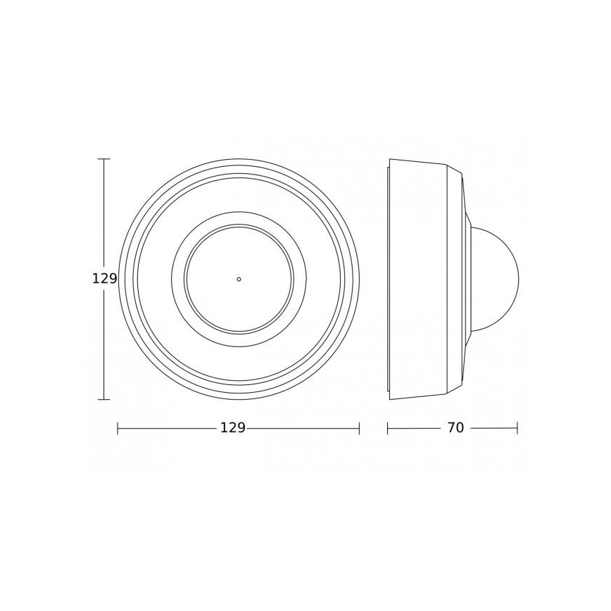 Steinel 088231 - Venkovní senzor pohybu s prezenčním čidlem PD-24 ECO DALI-2 360° IP54 bílá