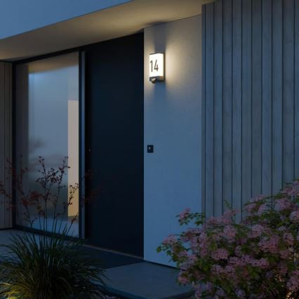 Steinel 094263 - Domovní číslo se senzorem 1xE27/15W/230V L 14 S IP44