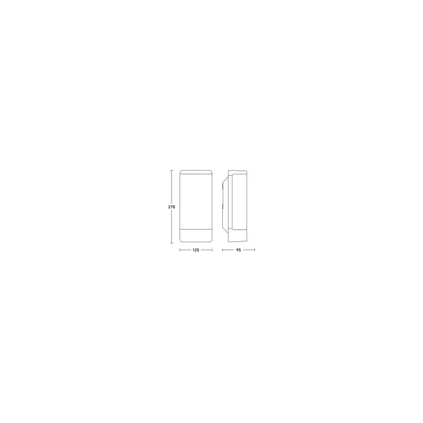 Steinel 094270 - Venkovní nástěnné svítidlo 1xE27/15W/230V L 14 IP44