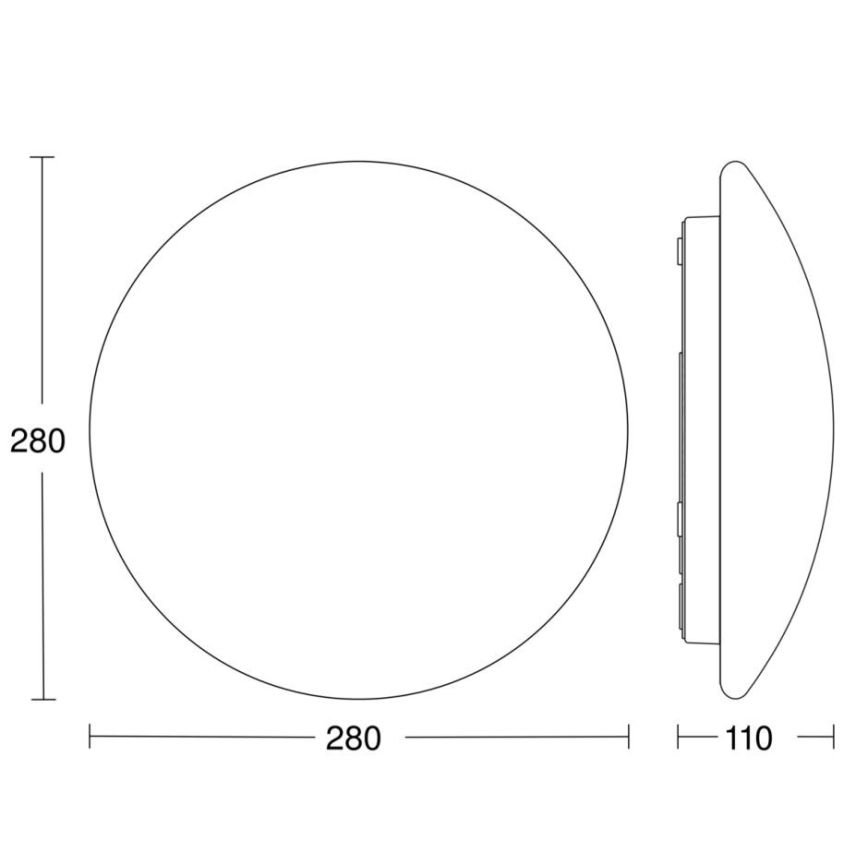 STEINEL 56032 - LED Koupelnové svítidlo se senzorem RS PRO LED/9,5W/230V IP54