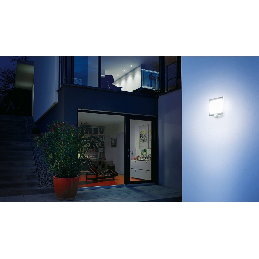 Steinel 566814 - Venkovní nástěnné senzorové svítidlo 1xE27/60W/240V L 20 S IP44