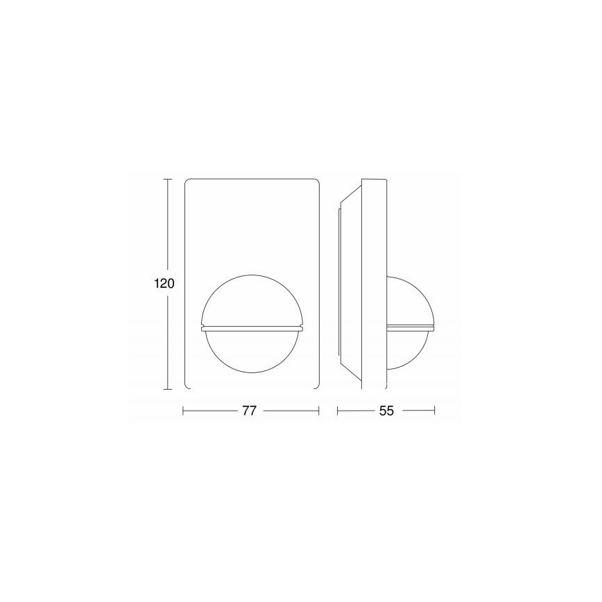 STEINEL 603113 - Venkovní senzor pohybu IS 180-2 černá IP54
