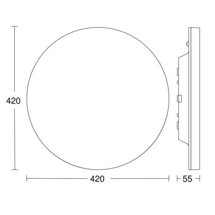 Steinel - LED Stmívatelné svítidlo se senzorem RSPROR30BASICSC 23,22W/230V IP40 3000K