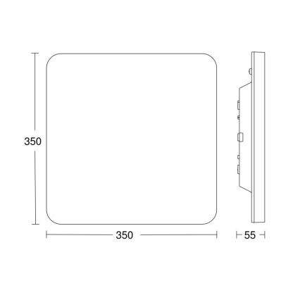 Steinel-LED Stmívatelné svítidlo se senz.RSPROR30QBASICSC 23,26W/230V IP40 3000K