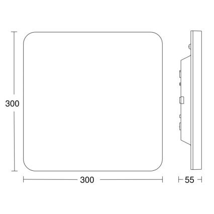 Steinel 067731- LED Stmívatelné svítidlo se senzorem RS PRO R20 PLUS 15,86W/230V IP40 4000K