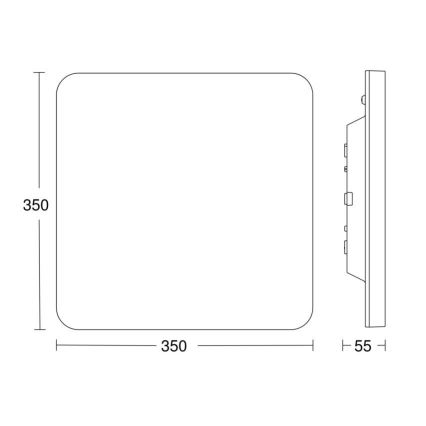 Steinel 067779 - LED Stmívatelné stropní svítidlo se senzorem RS PRO R30 Q plus SC 23,9W/230V 4000K