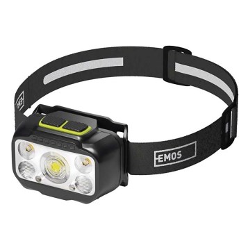 Stmívatelná nabíjecí čelovka LED/3xAAA/1000 mAh 3,7V