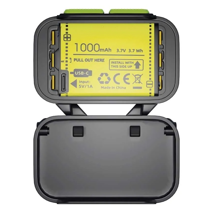 Stmívatelná nabíjecí čelovka LED/3xAAA/1000 mAh 3,7V
