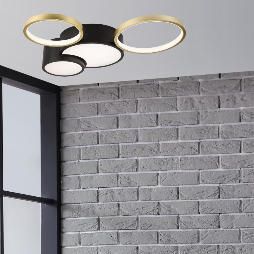 Stmívatelné stropní svítidlo ALIZEE LED/30W/230V 3000-6500K černá/zlatá