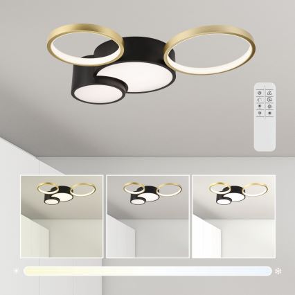 Stmívatelné stropní svítidlo ALIZEE LED/30W/230V 3000-6500K černá/zlatá