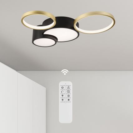 Stmívatelné stropní svítidlo ALIZEE LED/30W/230V 3000-6500K černá/zlatá
