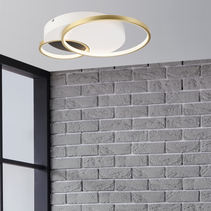 Stmívatelné stropní svítidlo BENITO LED/31W/230V 3000-6500K bílá/zlatá