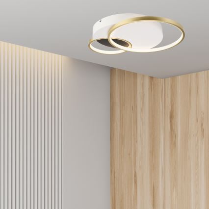 Stmívatelné stropní svítidlo BENITO LED/31W/230V 3000-6500K bílá/zlatá