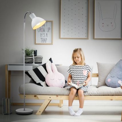 Stojací lampa 1xE27/25W/230V bílá