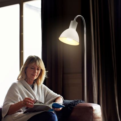 Stojací lampa 1xE27/25W/230V bílá