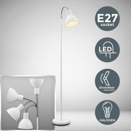 Stojací lampa 1xE27/25W/230V bílá