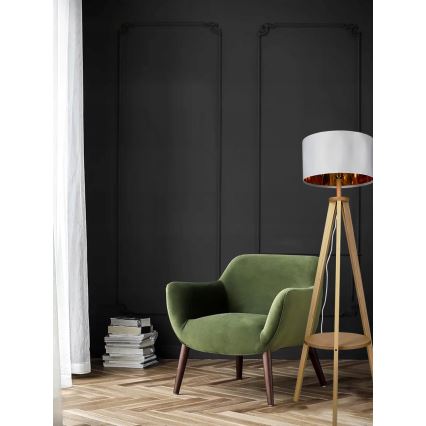 Stojací lampa 1xE27/40W/230V bílá