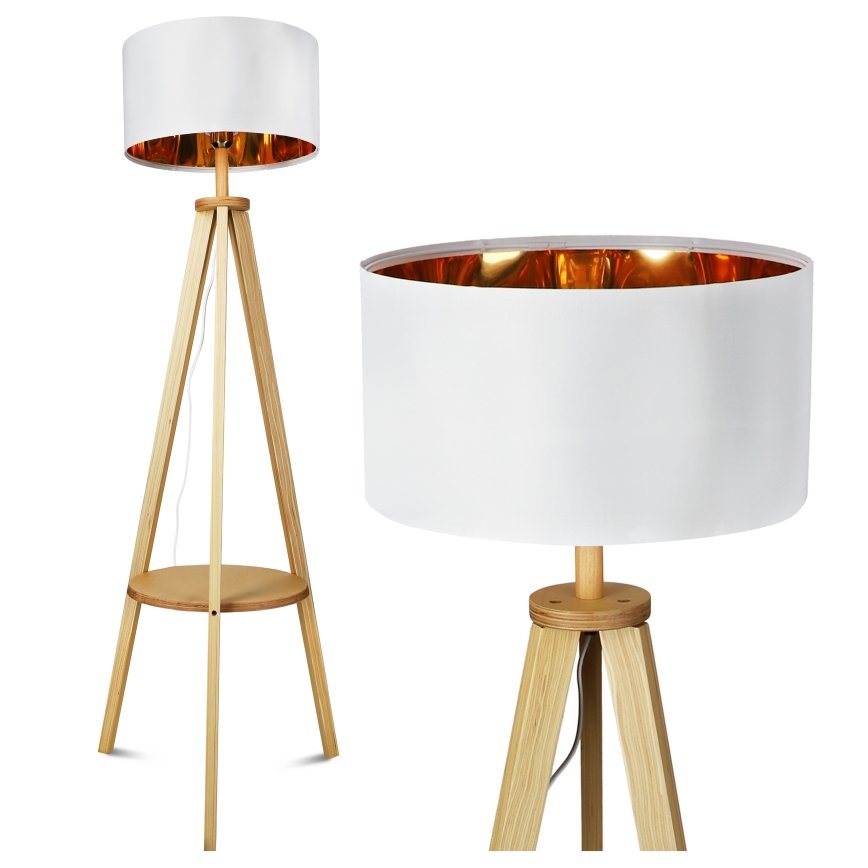 Stojací lampa 1xE27/40W/230V bílá