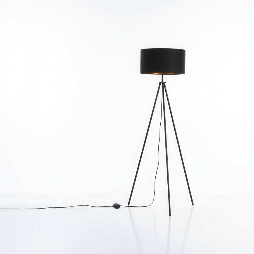 Stojací lampa 1xE27/40W/230V černá