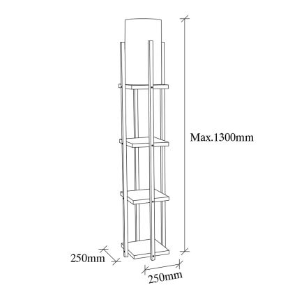 Stojací lampa 1xE27/40W/230V