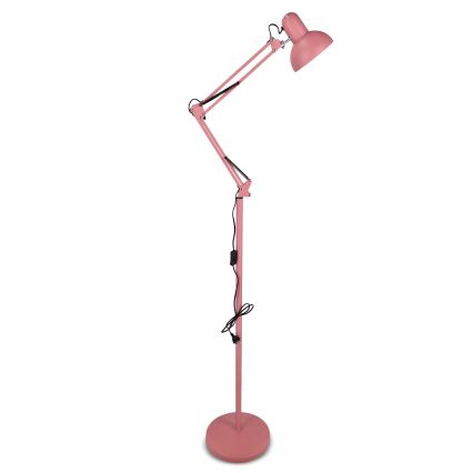 Stojací lampa 1xE27/40W/230V růžová