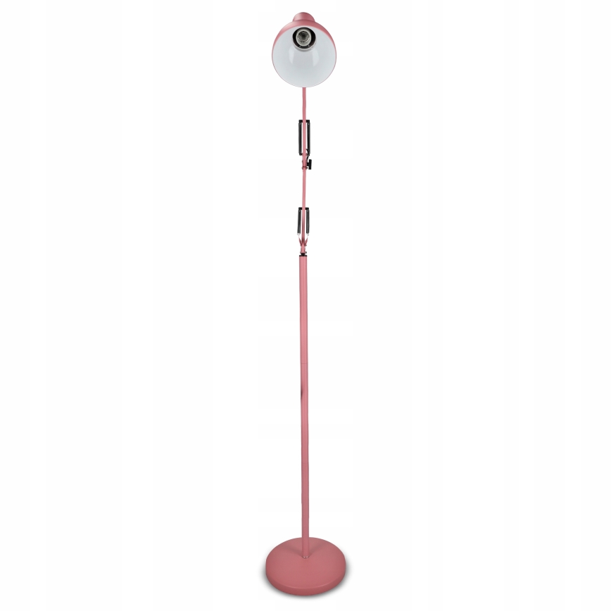 Stojací lampa 1xE27/40W/230V růžová