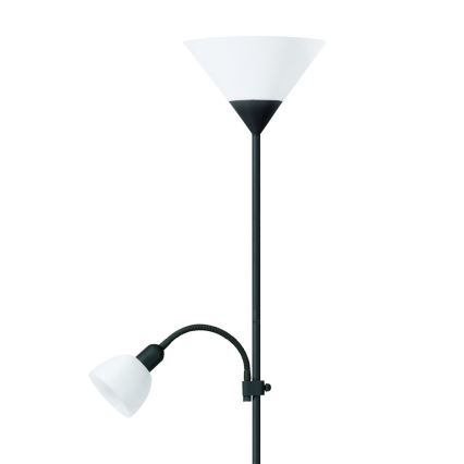 Stojací lampa 1xE27/60W/230V + 1xE14/25W