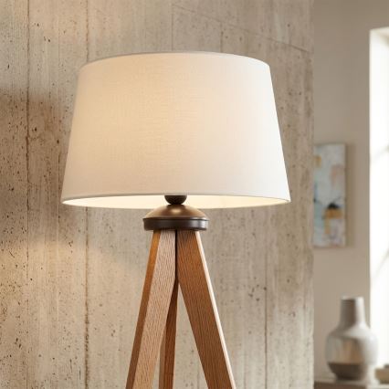 Stojací lampa AIDA 1xE27/15W/230V dub/krémová