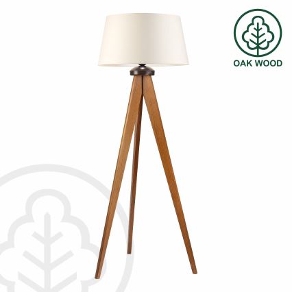 Stojací lampa AIDA 1xE27/15W/230V dub/krémová