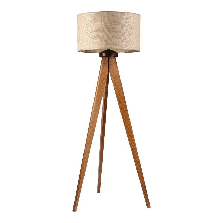 Stojací lampa AIDA 1xE27/15W/230V dub/rafie