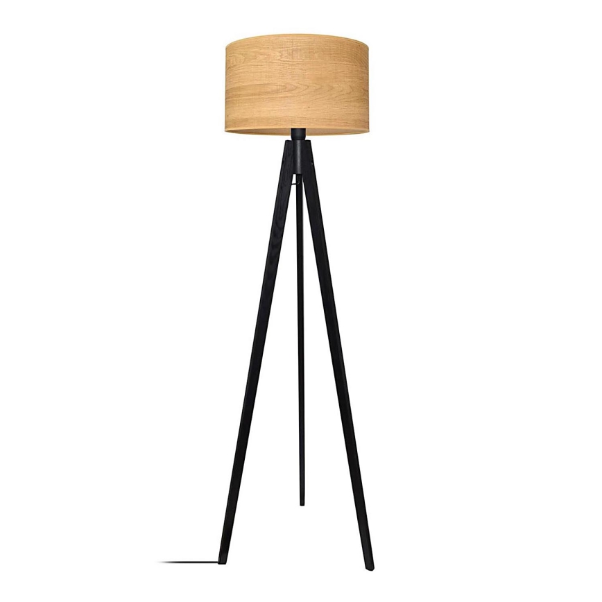 Stojací lampa ALBA 1xE27/15W/230V hnědá/borovice