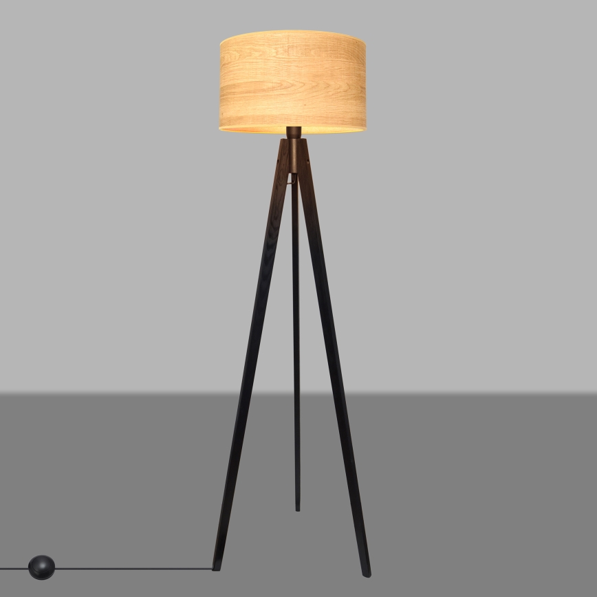 Stojací lampa ALBA 1xE27/15W/230V hnědá/borovice