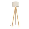 Stojací lampa ALBA 1xE27/15W/230V krémová/dub