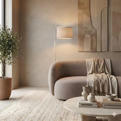 Stojací lampa ARDEN 1xE27/15W/230V béžová