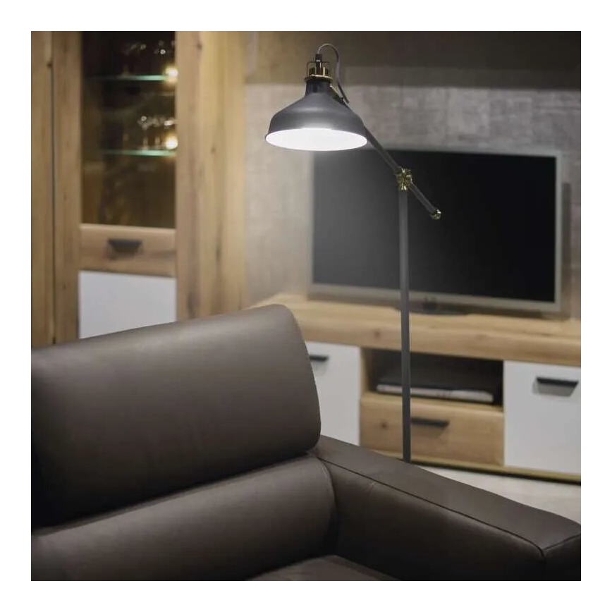 Stojací lampa ARTHUR 1xE27/25W/230V šedá