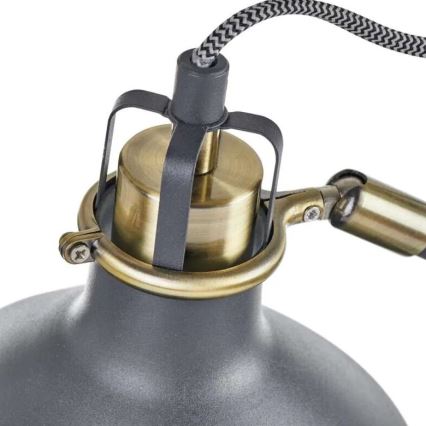 Stojací lampa ARTHUR 1xE27/25W/230V šedá