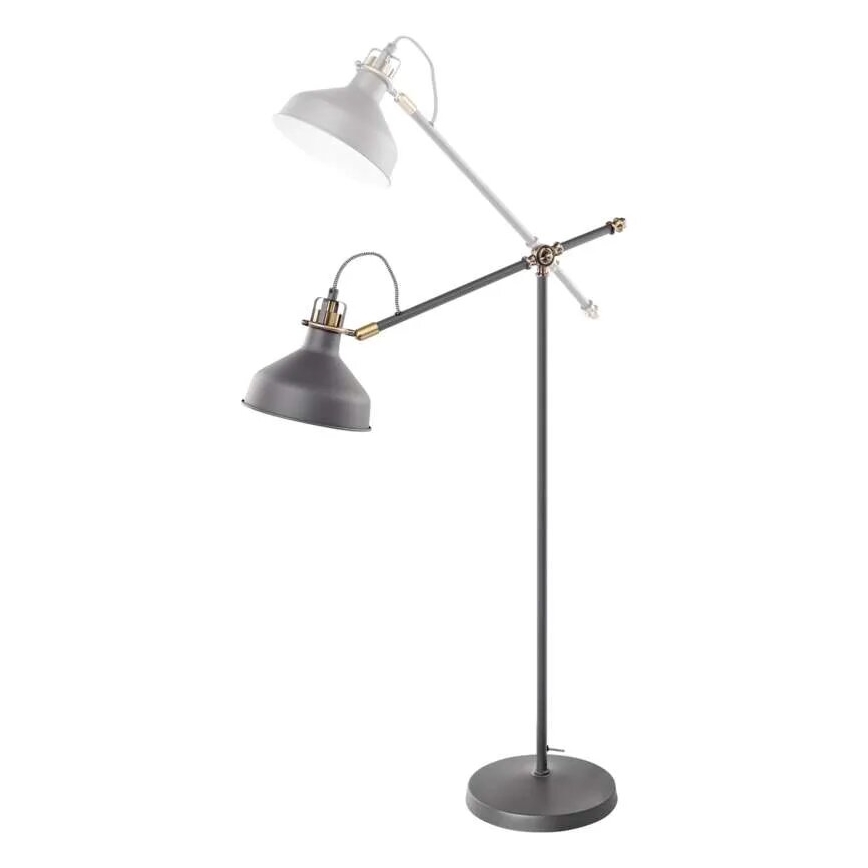 Stojací lampa ARTHUR 1xE27/25W/230V šedá