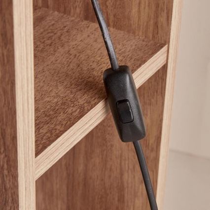 Stojací lampa AYD 1xE27/40W/230V hnědá/bílá