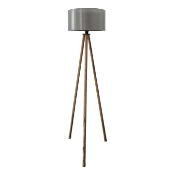 Stojací lampa AYD 1xE27/40W/230V hnědá/šedá