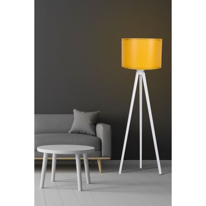 Stojací lampa AYD 1xE27/60W/230V oranžová/bílá