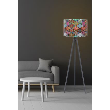 Stojací lampa AYD 1xE27/60W/230V pestrobarevná/šedá