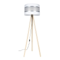Stojací lampa CORAL 1xE27/60W/230V béžová/bílá/matný chrom