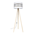 Stojací lampa CORAL 1xE27/60W/230V béžová/bílá/zlatá
