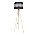 Stojací lampa CORAL 1xE27/60W/230V béžová/černá/matný chrom
