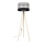 Stojací lampa CORAL 1xE27/60W/230V béžová/černá/šedá/zlatá