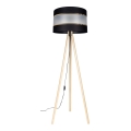 Stojací lampa CORAL 1xE27/60W/230V béžová/černá/zlatá